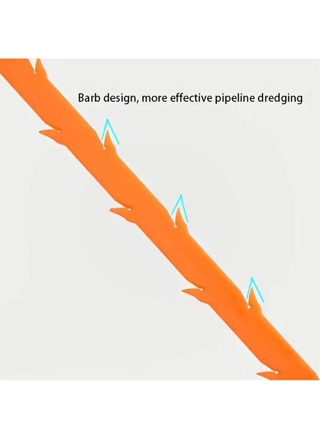 Orange Drain Hair Remover Tool For Sewer Kitchen Sink And Bathroom Tub - Image 4