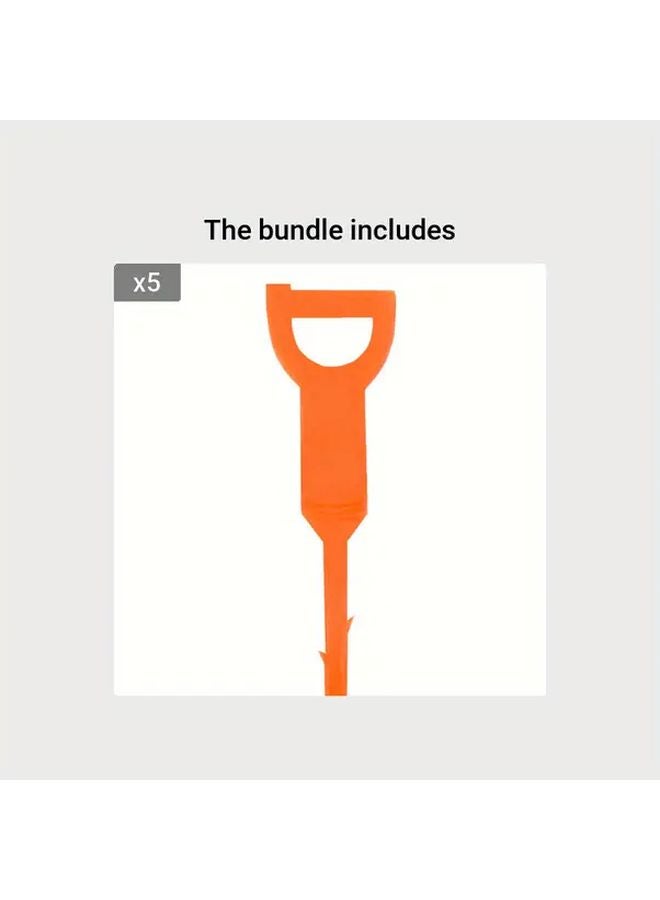 Orange Drain Hair Remover Tool For Sewer Kitchen Sink And Bathroom Tub - Image 1