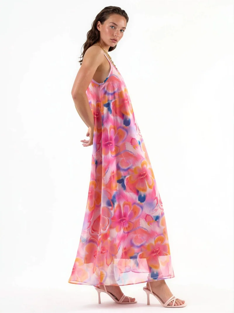 Busem BUSEM Floral U Collar Midi Dress