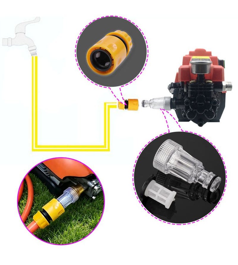 A Hose Connector And 2 Filters For K2 To K7 High Pressure Washer 180psi 3pcs - Image 3