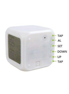H&D PIPALIYA HD PIPALIYA Digital Automatic 7 Colour Changing LED Alarm Clock with Date Time Temperature Night Light Alarm and Sleeping Munition Display Time Multicolor Pack of 1  - Image 3