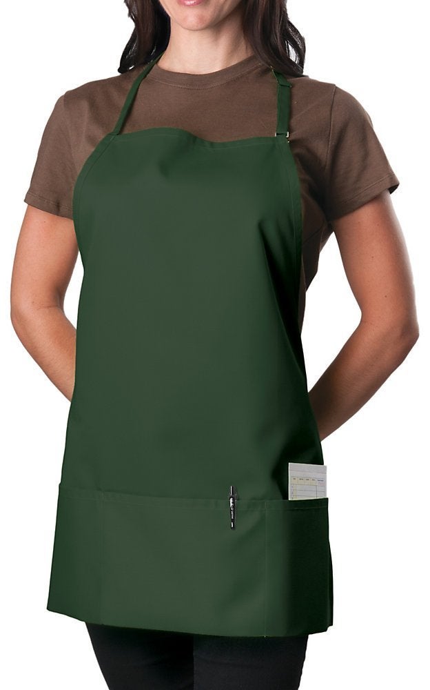 Kng Forest Green 3 جيب ساحة مريلة قابلة للتعديل للرجال والنساء