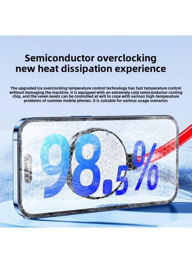 Generic Mobile Phone Radiator Liquid Cooling Water Cooling Semiconductor Cooling Artifact Electric Competition Refrigeration 64W For Apple Millet Black Shark-Color:Z37a Standard Version + Bucket  - Image 2