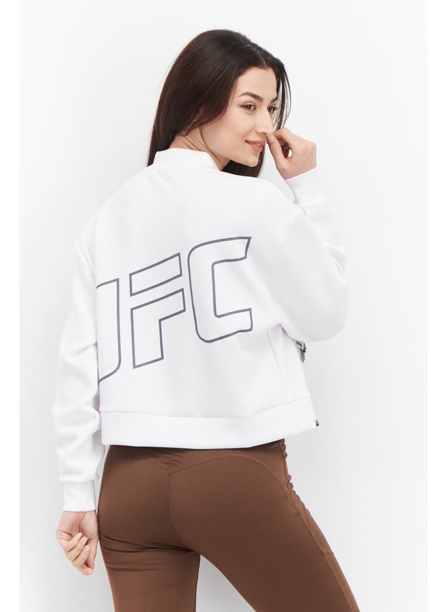 Ufc - Women Sportswear Fit Long Sleeves Running Sweatshirt, White - Image 1