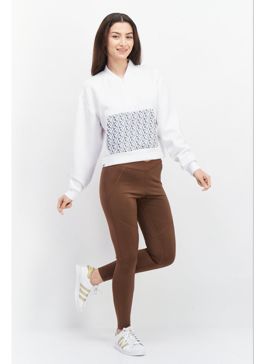 Ufc - Women Sportswear Fit Long Sleeves Running Sweatshirt, White - Image 1