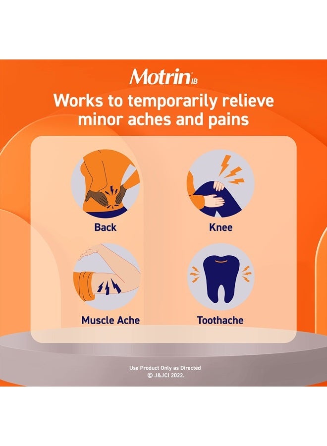 Motrin IB Liquid Gels, Ibuprofen 200 mg, Pain Reliever & Fever Reducer Minor Arthritis Pain, Muscular Aches, Headache, Menstrual Cramps & Backache, NSAID, 80 Ct - Image 5
