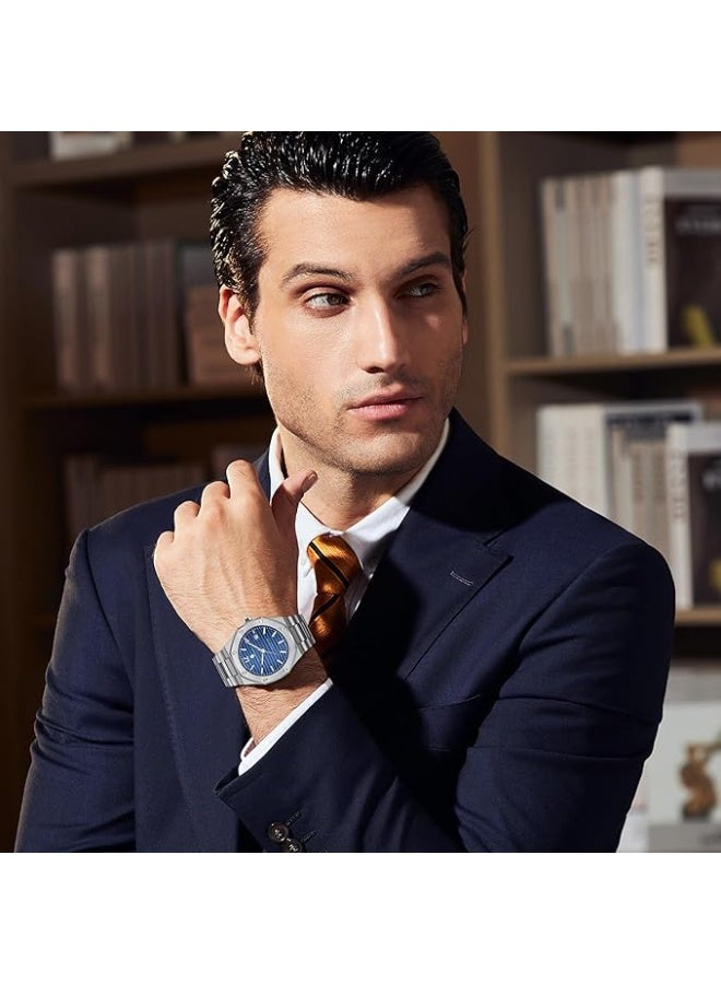 Sapphero Watch Men Automatic Mechanical Watches for Men Date Luxury Analog 50 Meters Waterproof Business Sports Stainless Steel Strap Gifts - Image 3