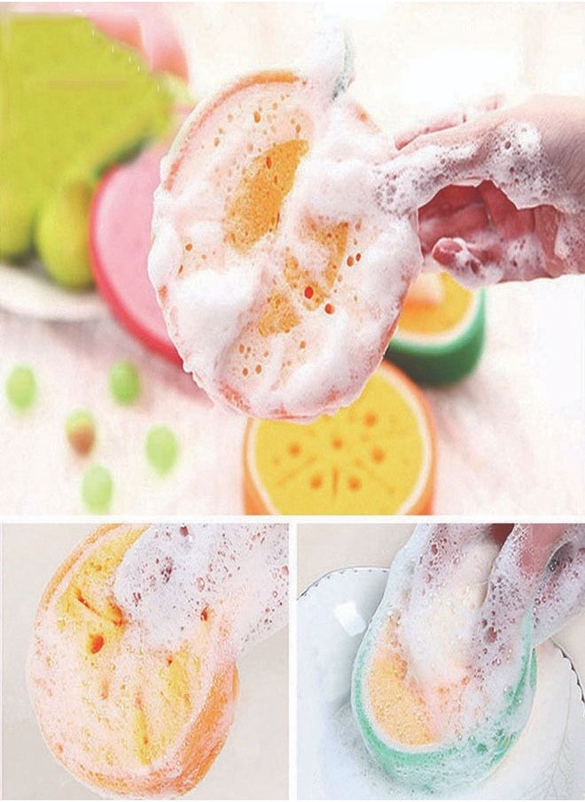 ZCM-HAPPY 8-Piece Fruit Shaped Cleaning Super Sponges  - Image 3