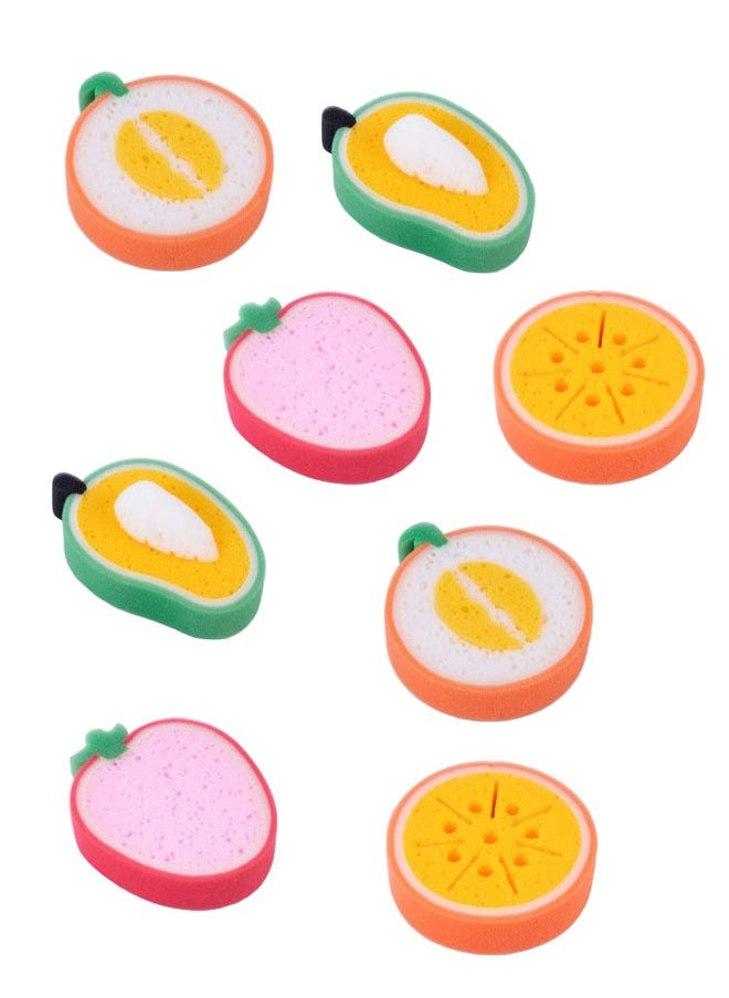 ZCM-HAPPY 8-Piece Fruit Shaped Cleaning Super Sponges  - Image 1