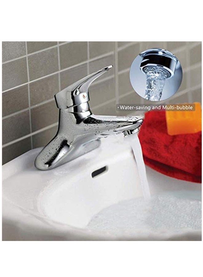 3 Pack Tap Aerators 24mm Replacement Part Brass Male Spout Threaded Aerator with Gasket Polished Chrome  for Faucet Kitchen Bathroom - Image 2