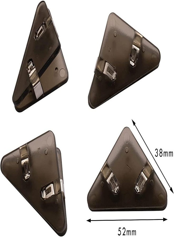 ECHSRT Triangle Pepar Cleep, Document Holder, Bookmarks, Peper Corner Clipss, Binder, Snack/peper Clam clipss/Handheld pepar clipss (Multicolor) (Corner Clips - 10) - Image 2