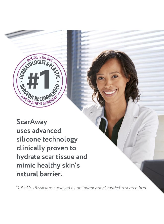 scaraway Silicone Scar Gel, Helps Improve Size, Color & Texture of Hypertrophic & Keloid Scars from Injury, Burns & Surgery, Water Resistant, 10g (0.35 Oz) - Image 3