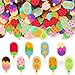 JUNEBRUSHS 150Pcs Ice Cream Mini Erasers for Bulk Cute Fruit Shaped Pencil Erasers for School Classroom Prizes Homework Rewards Gifts Party Favors - Image 3