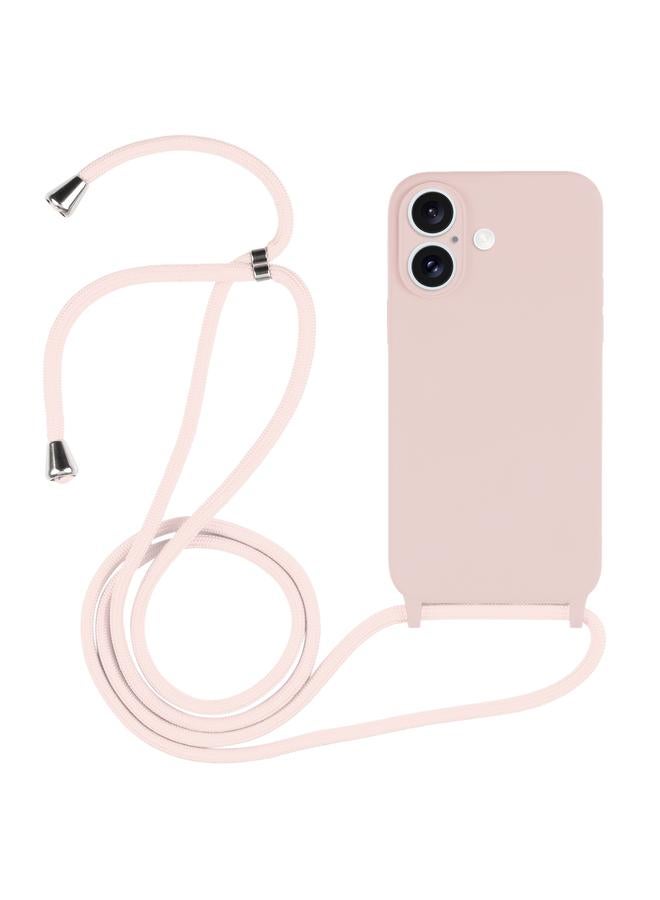 erorex Case For iPhone 16 Plus Crossbody Lanyard Liquid Silicone Case - Image 1