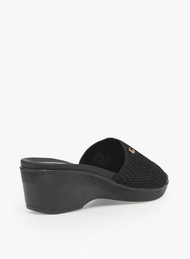 Le Confort BLACK Women Wedge Heel Sandals for Women | Best Price UAE