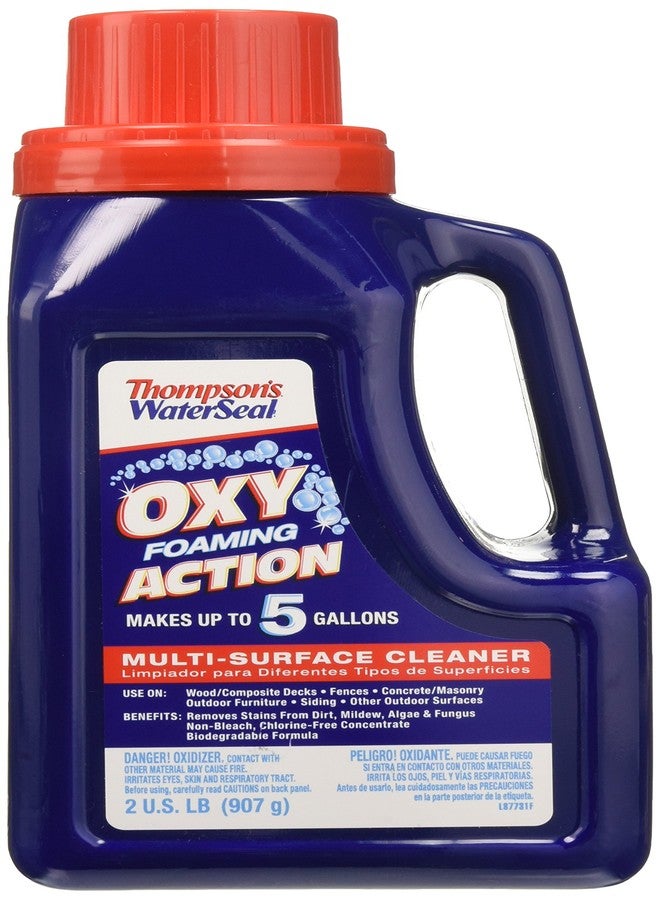 Thompson's TH.087731-42 WaterSeal Oxy Foaming Action Exterior Multi-Surface Cleaner, 2 lb - Image 1