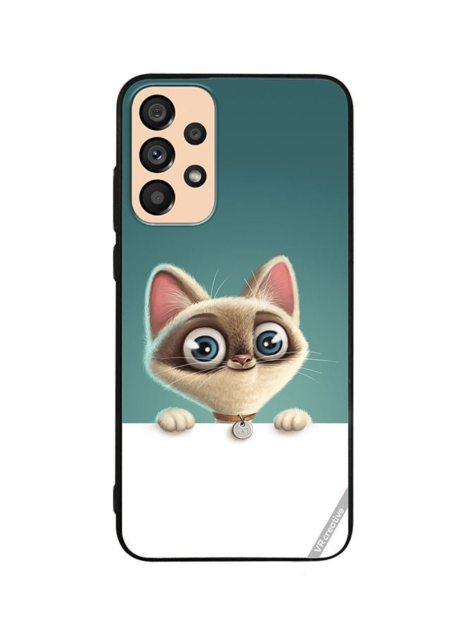 VR CREATIVE Protective Case Cover For Samsung Galaxy A72 Cute Cat Design Multicolour - Image 1