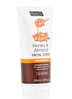 BEAUTY FORMULAS Beauty Formulas Nourishing Facial Scrub with Honey and Almonds, 150 milliliters, Unisex, 0.16 kg, 0.16 kg  - Image 2