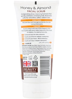 BEAUTY FORMULAS Beauty Formulas Nourishing Facial Scrub with Honey and Almonds, 150 milliliters, Unisex, 0.16 kg, 0.16 kg  - Image 3