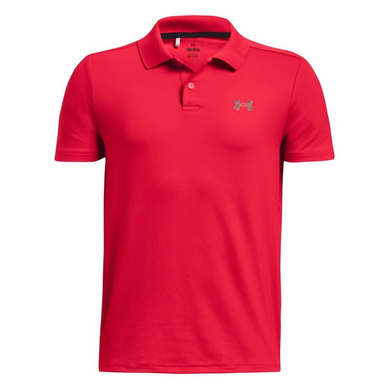 Under Armour Boys Performance Polo, (600) Red / / Black, X-Large - Image 2