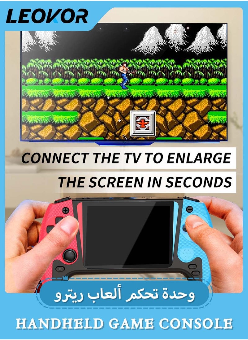 HD Handheld Retro Gaming Console,Handheld Game Console Built-in 500+ Classic Games,3.5-inch Screen,for Family Recreation Arcade Gaming System