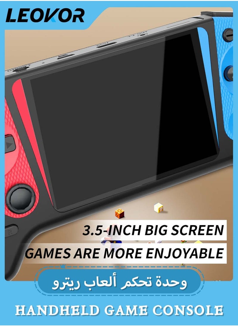 HD Handheld Retro Gaming Console,Handheld Game Console Built-in 500+ Classic Games,3.5-inch Screen,for Family Recreation Arcade Gaming System