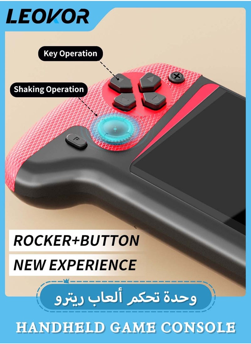 HD Handheld Retro Gaming Console,Handheld Game Console Built-in 500+ Classic Games,3.5-inch Screen,for Family Recreation Arcade Gaming System