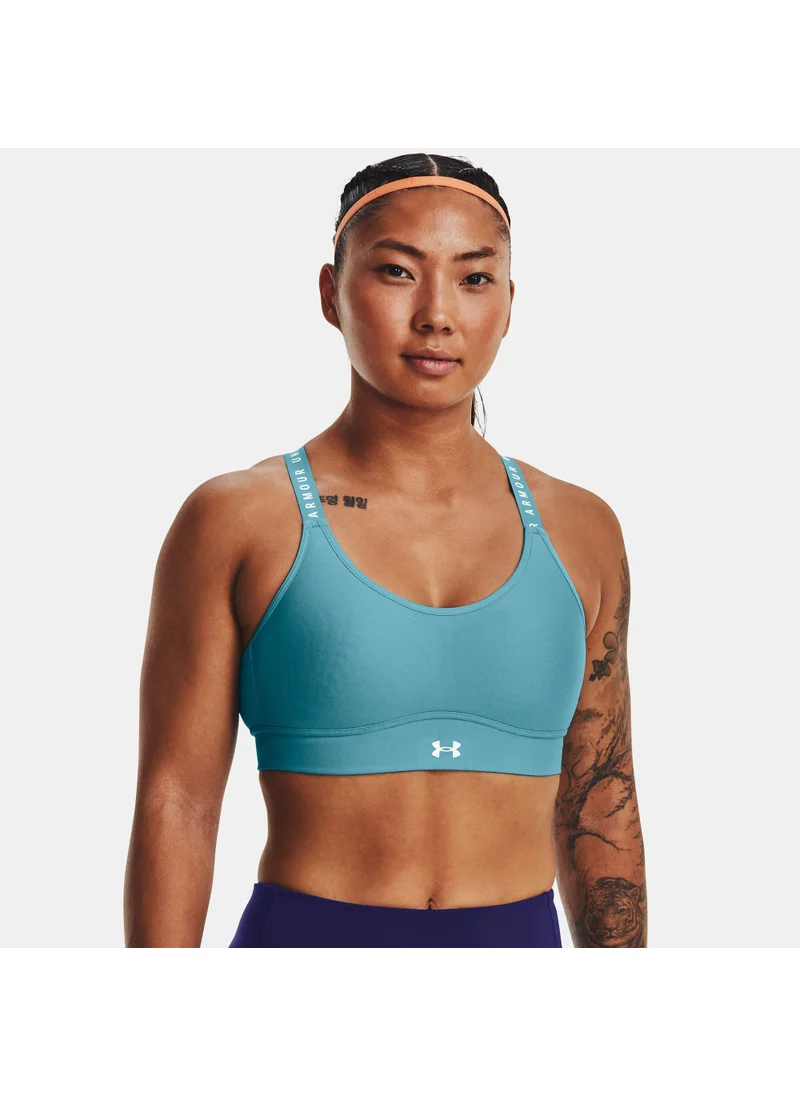 UNDER ARMOUR Women's Infinity Mid Covered Medium-Support Training Sports Bra
