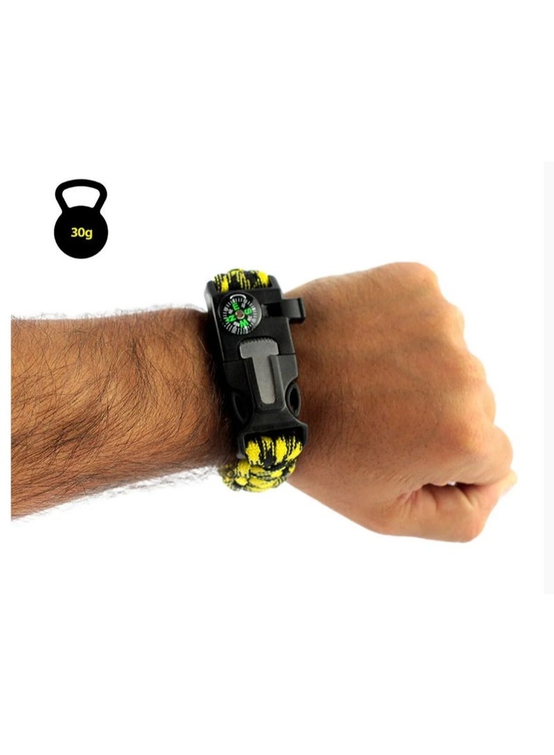 Multi-purpose survival bracelet with descriptive link – an emergency camping and adventure tool - Image 4