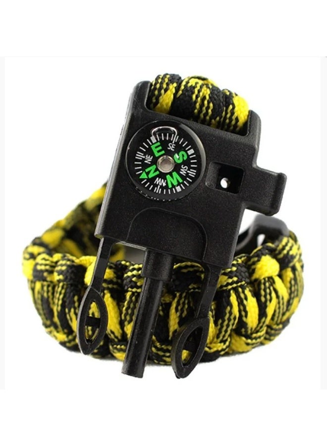 Multi-purpose survival bracelet with descriptive link – an emergency camping and adventure tool - Image 3