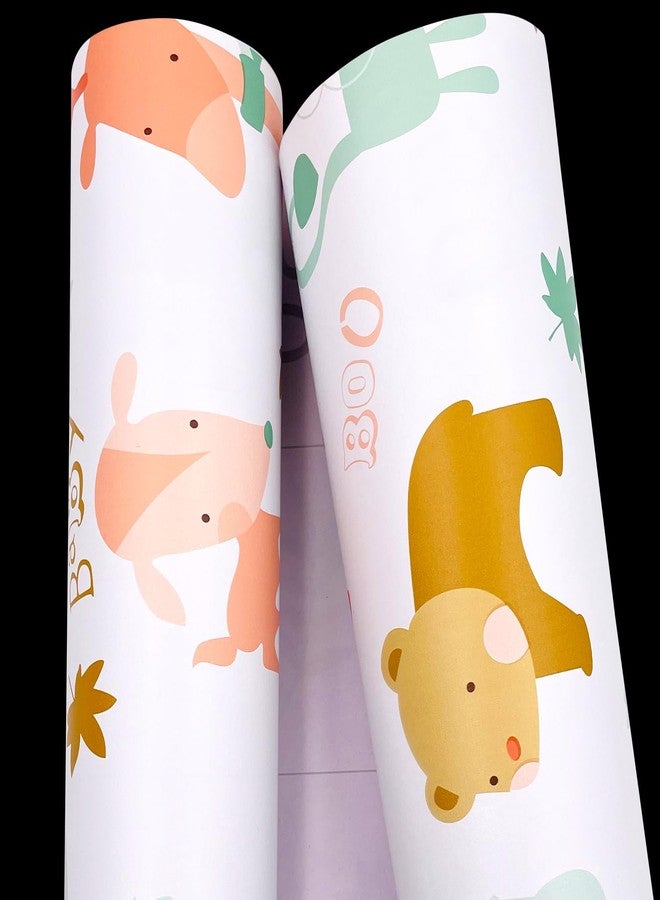Yifasy Shelf Liner Zoo Park Self-Adhesive PVC Drawer Paper Furniture Protector Redo Toddler Makeup Dressing Table Kid Bookshelf 118x17.7 Inch - Image 4