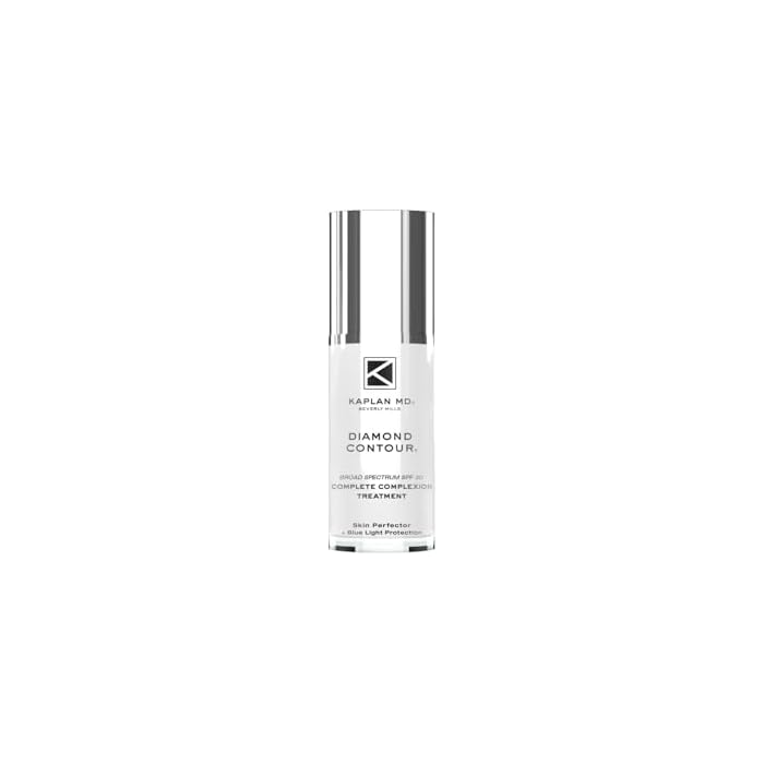 KAPLAN MD Diamond Contour Broad Spectrum SPF 30 - Complete Complexion Treatment, Hydrating Sheer Coverage, UVA/UVB & Blue Light Protection, Fragrance-Free, Non Tinted Sunscreen for Face