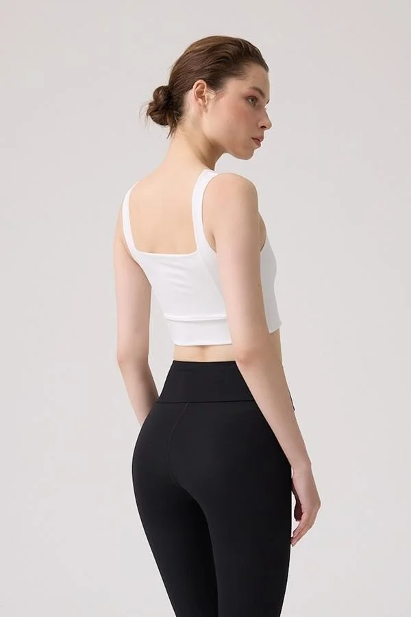 كوتن هيل Cream Square Neck Crop Top Bustier