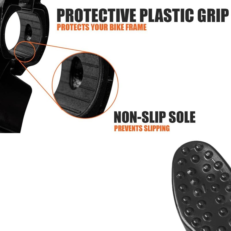 BV دعامة دراجة BV - دعامة جانبية خفيفة الوزن من سبائك الألمنيوم للدراجات من 24-28 بوصة - تركيب بدون أدوات، مناسبة لجميع الدراجات والتضاريس - Image 4