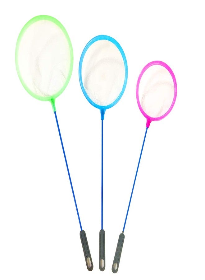 NGe Aquarium Fish Net Small Nylon Fishing Nets with Plastic Handle for Fish Tank(2.8"/3.5"/4.33",Blue,Pink,Green) - Image 2