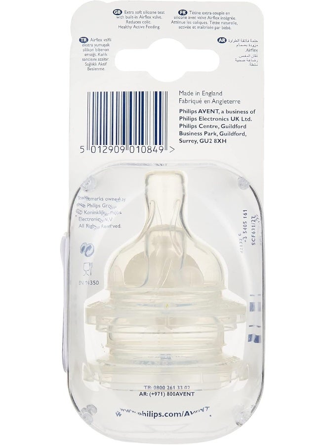 Philips Avent Nipple Classic New Born 6312, Clear - Image 4