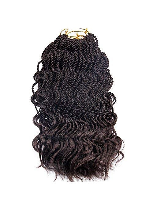 FALEMEI - Wavy Senegalese Twist Crochet Braids 6packslot 14Inch 35StrandsPack Synthetic Crochet Hair Curly Twist Braiding Hair 14 Inch 4 - Image 1