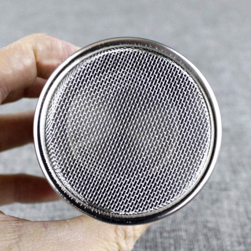 ONWON رشاش سكر بودرة مع غطاء - رشاش شبكة دقيقة من الفولاذ المقاوم للصدأ لسكب القرفة وسكر التزيين ومسحوق الكاكاو والشوكولاتة والقهوة لقهوتك وكابتشينو ولاتيه - Image 3