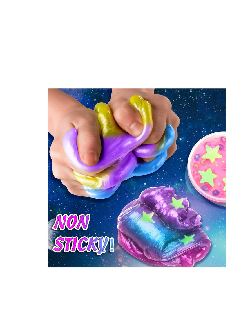TRASSLE Slime Kit for Kids Boys Girls Ages 7-12, Glow in The Dark Slime Making Set, DIY Butter Slime, Foam Slime, Glimmer Slime, Crunchy Slime, Cloud Slime, Fun Idea Party Crafts - Image 4