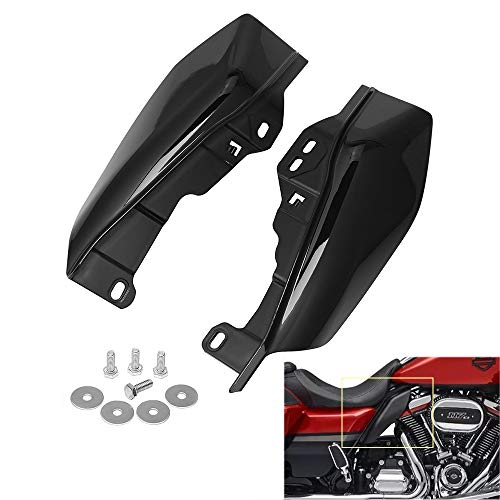 AQIMY Black MidFrame Air Deflector Heat Shield Trim Cover for Harley Touring Electra Street Glide Road Glide Trike 20172022 - Image 1