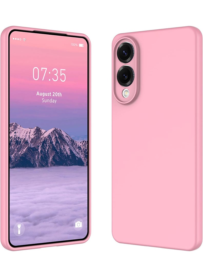 رفع القضية متوافق مع حافظة سامسونج جالاكسي S25 إيدج 6.66 بوصة، سيليكون سائل ناعم وممتاز [بطانة من الألياف الدقيقة المضادة للخدش] غطاء هاتف نحيف واقٍ مقاوم للصدمات لهاتف S25 إيدج 2025، وردي - Image 1