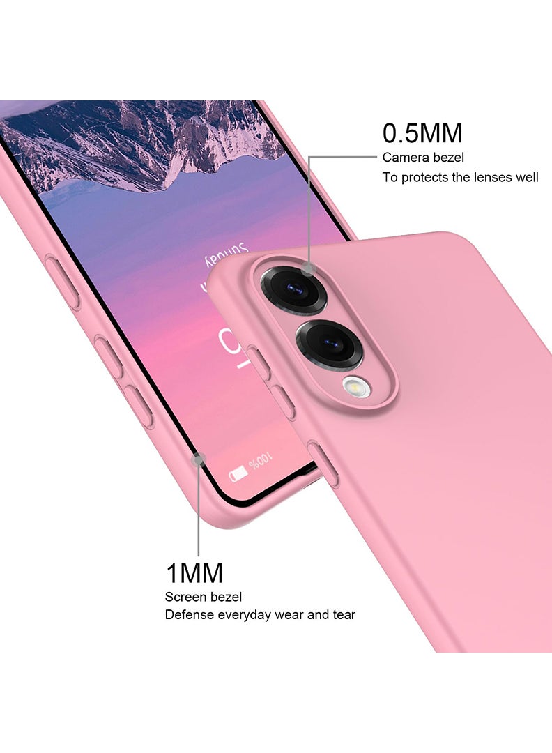 رفع القضية متوافق مع حافظة سامسونج جالاكسي S25 إيدج 6.66 بوصة، سيليكون سائل ناعم وممتاز [بطانة من الألياف الدقيقة المضادة للخدش] غطاء هاتف نحيف واقٍ مقاوم للصدمات لهاتف S25 إيدج 2025، وردي - Image 2