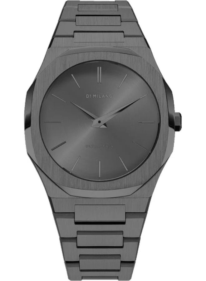 دي وان ميلانو ساعة D1 Milano فائقة النحافة أحادية الكتلة بلون أنثراسيت 40mm - Image 1
