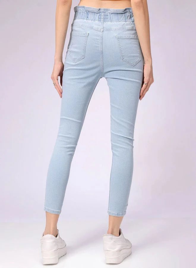 مرفوعة Women Slim Fit Solid High-Rise Jeans