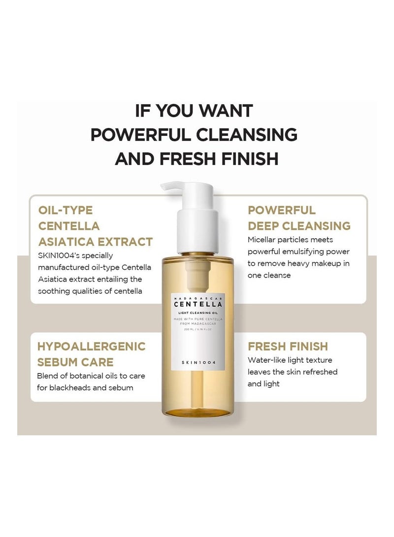 SKIN1004 Madagascar Centella Light Cleansing Oil 6.76 fl.oz 200mlml - Image 4