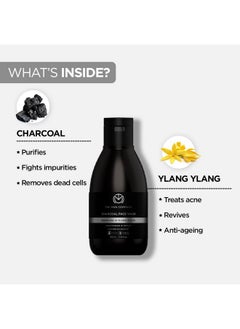 The Man Company The Man Company Activated Charcoal Face Wash for Men - 100ml | Enriched with Ylang Ylang & Argan Essential Oils | Anti Pollution, Acne Oil Control | Deep Cleansing | Blackheads Removal  - Image 2