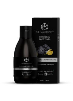 The Man Company The Man Company Activated Charcoal Face Wash for Men - 100ml | Enriched with Ylang Ylang & Argan Essential Oils | Anti Pollution, Acne Oil Control | Deep Cleansing | Blackheads Removal  - Image 1