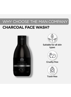 The Man Company The Man Company Activated Charcoal Face Wash for Men - 100ml | Enriched with Ylang Ylang & Argan Essential Oils | Anti Pollution, Acne Oil Control | Deep Cleansing | Blackheads Removal  - Image 4