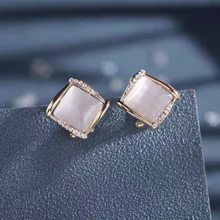 Luxury Pave Heart Gemstone Stud Earrings Square diamond cat's eye stone - pzsku/ZA741DE16E37F1036516AZ/45/1746227322/121faa3c-0aa8-4473-809d-6b26d9b53187