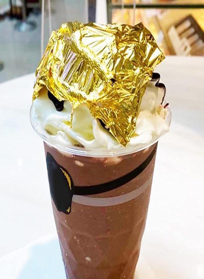 ASK VARK WALA Edible/Decorative Gold Leaf Loose Sheet - 24 Carat - 15CM X 10CM - 10 Sheets - Image 4